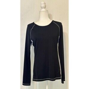 Alo Yoga Cool Fit Women’s Shirt Size XXL Back/Grey Long Sleeve Top